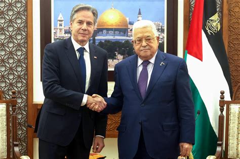 Blinken Meets Palestinian Authority President Abbas In West Bank Visit