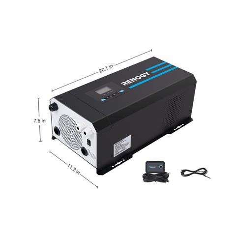 3000W 12V Pure Sine Wave Inverter Charger w LCD Display - IMLCORP