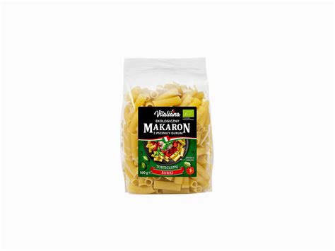 MAKARON SEMOLINOWY TORTIGLIONI BIO 500 G VITALIANA BIOnitka