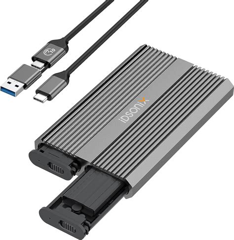 Idsonix Dual Bay M Nvme Sata Pcie Ssd Enclosure Adapter Up To