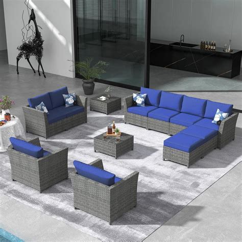 Reviews For Ovios Bexley Gray Piece Wicker Patio Conversation