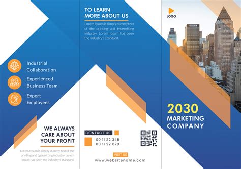 Modern Corporate Tri Fold Brochure Behance