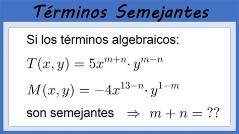 T Rmino Semejante Introducci N Y Ejemplos En Lgebra