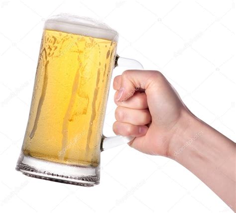 Hand Holding Beer Making A Toast — Stock Photo © Boule1301 13425727