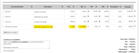 Ajouter Des Frais De Retard De Paiement Sur Ses Factures