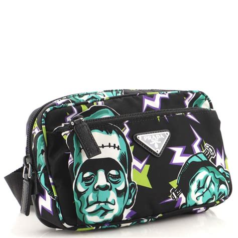 Prada Frankenstein Belt Bag Printed Tessuto At 1stdibs