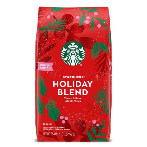 Starbucks Holiday Blend Ground Coffee Medium Roast 35 Oz Walmart