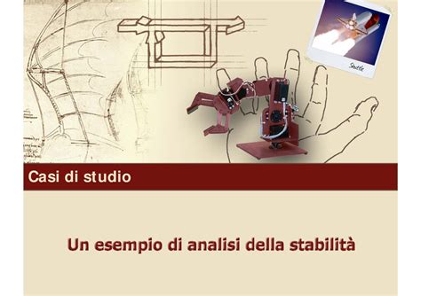 Esempio Di Analisi Della Stabilit Rid Casi Di Studio Si Consideri