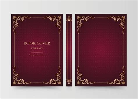 Book Cover red old book design hard cover book design vector 22159462 ...