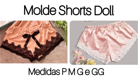 Como Fazer Molde Calcinha Para Tecido Plano Ou Shorts Doll Youtube