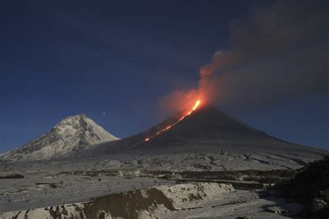 Eruption Of Eurasia’s Tallest Active Volcano Sends Ash Columns Above A Russian Peninsula The