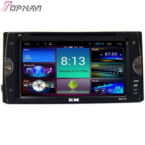 Topnavi Quad Core Android 4 4 coche Radios estéreo del GPS de