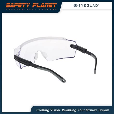 ANSI Z87.1 Certified High Impact Safety Glasses with Adjustable Temples