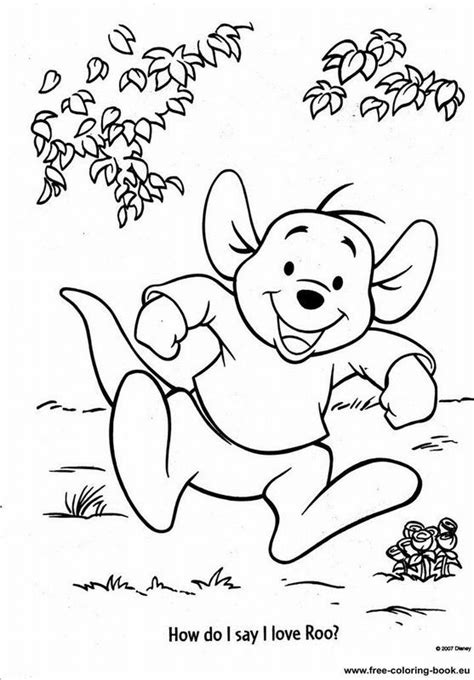 roo winnie  pooh coloring page