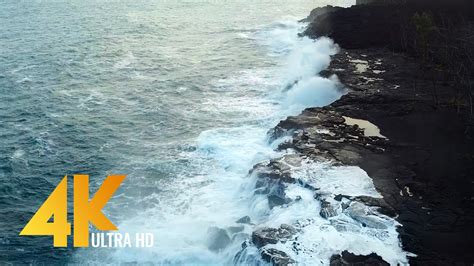 K Birds Eye View Of The Big Island Hawaii Incredible Lava Fields