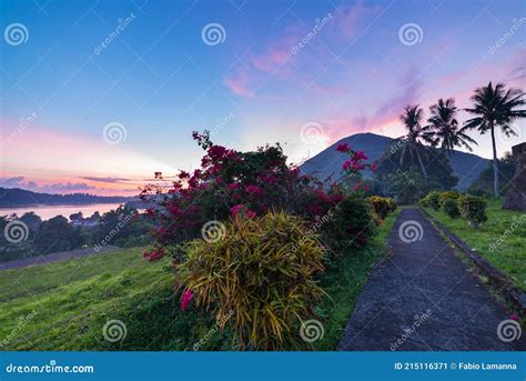 api volcano  sunset sitting  view  banda naira fort maluku