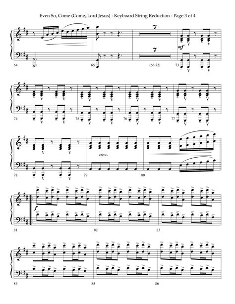 Even So Come Choral Anthem SATB String Reduction Sheet Music PDF