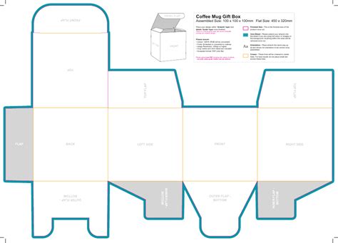 Coffee Mug T Box Template Download Printable Pdf Templateroller