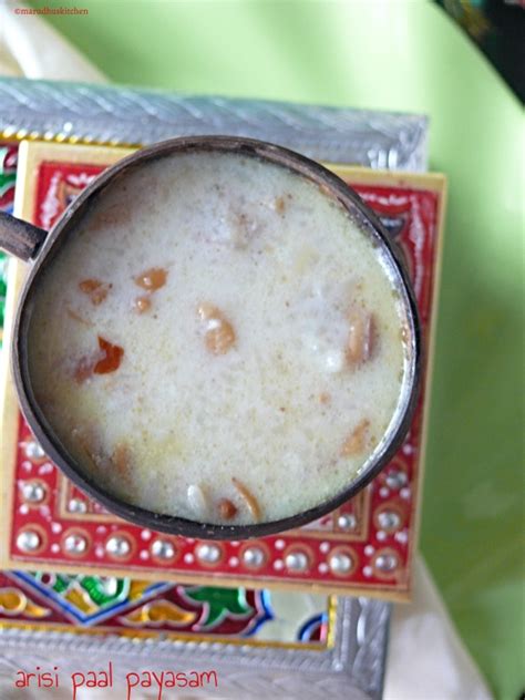 Easy Rice Kheer Recipe Arisi Paal Payasam Marudhuskitchen