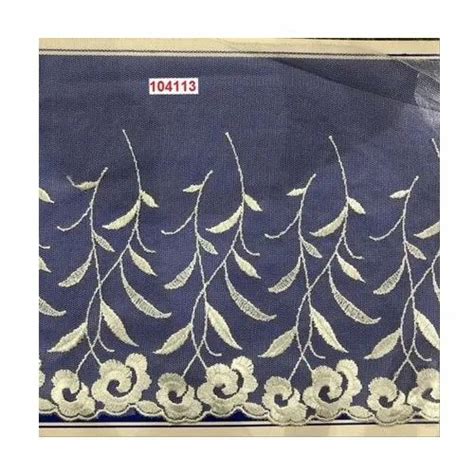 White Polyester Net Embroidery Lace At Rs Meter In Delhi Id