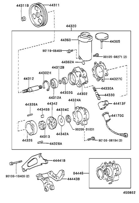 Lexus ES 350 Power Steering Pump Reservoir Bracket Brakes Suspension