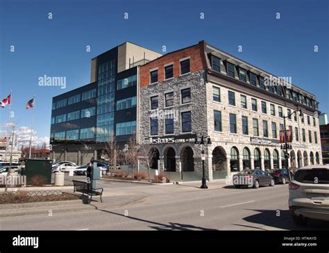 Kingston, Ontario, Canada, March 8,2017. View of Princess Street in ...