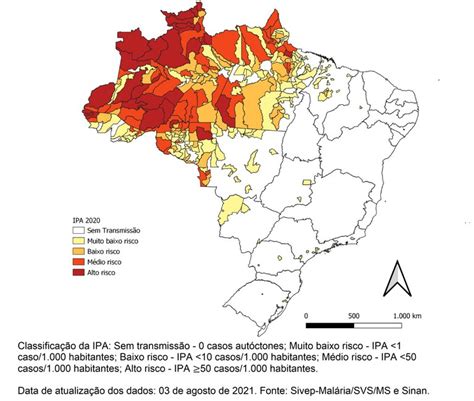 Mapa de risco por município de infecção Brasil 2020 Ministério da Saúde