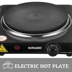 Sonashi Shp Single Electric Hot Plate Hot Plate On Off Indicator