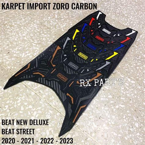 Jual Karpet Carbon Zoro Pijakan Kaki Beat New Deluxe Beat Street