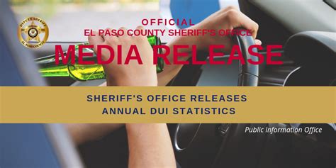 Sheriffs Office Releases Annual Dui Statistics El Paso County Sheriff