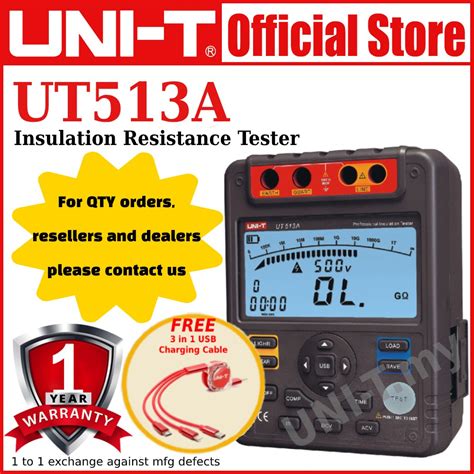 Uni T Ut A Insulation Resistance Tester Free In Usb Charging