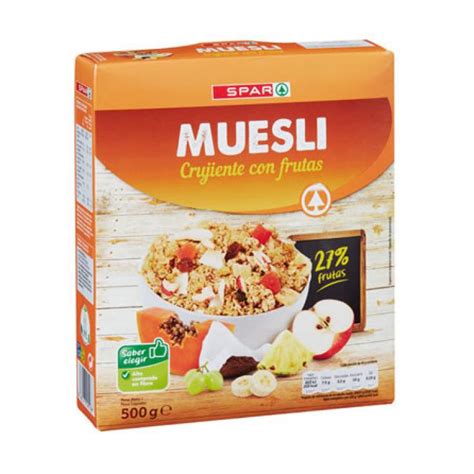 MUESLI CRUJIENTE CON FRUTAS 500 GR Spar La Palma