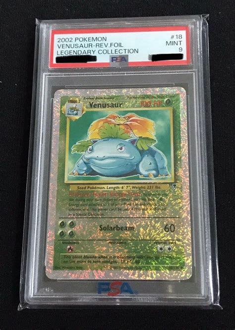 Legendary Reverse Holos Psa 9 Set Bulbasaur Ivysaur Venusaur