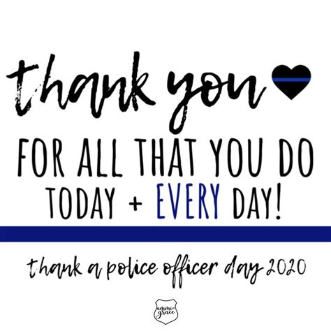 Celebrate Thank A Police Officer Day With Free Printables