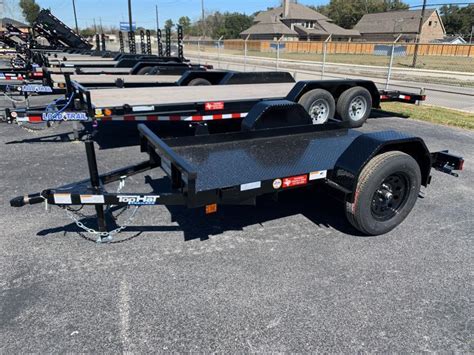 2023 Top Hat 4x8 Steel Floor 3k Pasadena Trailer Flatbed Utility