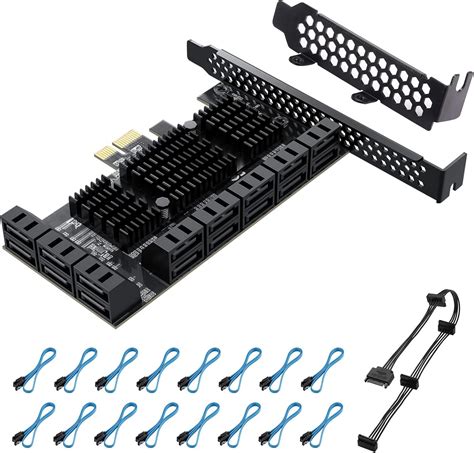 BEYIMEI PCIE 3 0 1X SATA Card 16 Ports 6 Gbit S PCI E To SATA 3 0