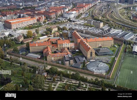 Copenhagen Denmark September 2019 Aerial View Of Vestre Prison