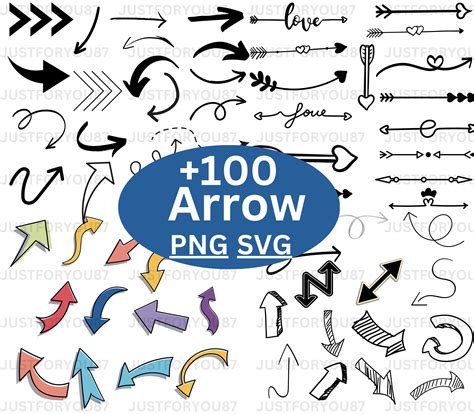 31 Arrow Svg Arrow Clipart Arrow Vector Digital Cutting Etsy