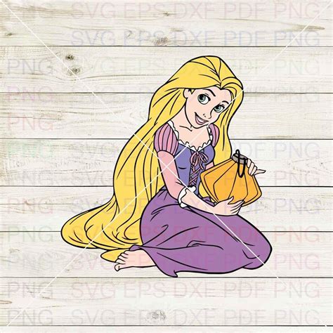 Rapunzel Tangled 003 Svg Dxf Eps Pdf Png Cricut Fichier De Coupe