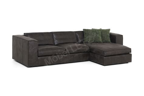 Het Anker Sassari Ledersofa Dunkelgrau M Bel Letz Ihr Online Shop