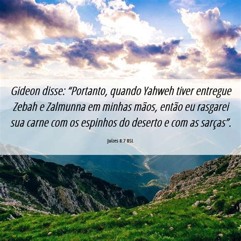 Ju Zes Bsl Gideon Disse Portanto Quando Yahweh Tiver