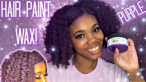 I Tried Hair Paint Wax On My Natural Hair Youtube