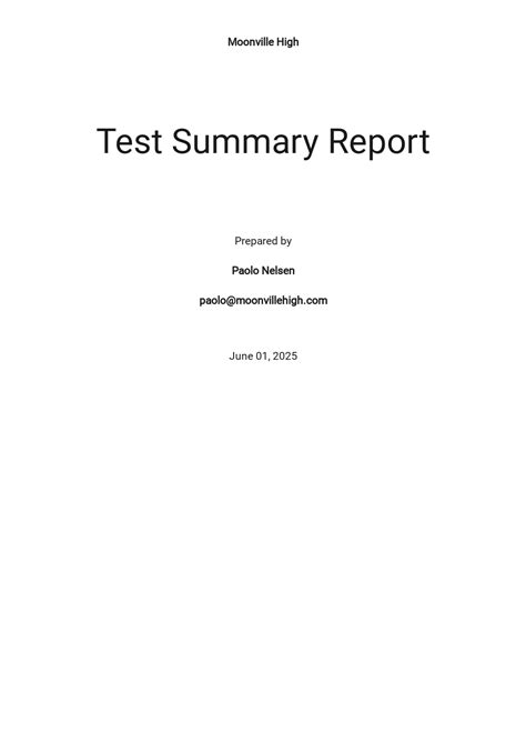 Weekly Summary Report Template [Free PDF] - Google Docs, Word | Template.net