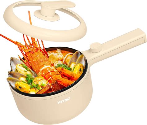 HYTRIC Electric Hot Pot 1 5L Portable Nonstick Frying Pan Electric Cooker For Steak Egg