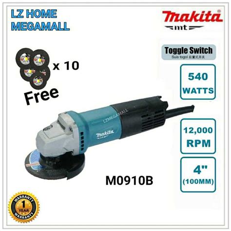 MAKITA M0910B MT 540W ANGLE GRINDER Lazada