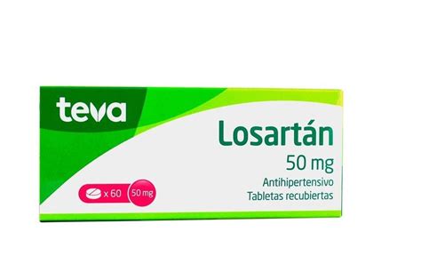 Losartán 50 Mg Caja Con 60 Tabletas Teva Botica Salud And Vida