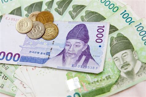 South Korean money stock photo. Image of korean, coins - 15470014