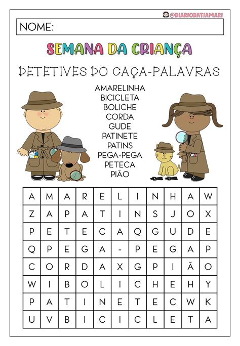 Caça Palavras 3 Ano Fundamental ENSINO