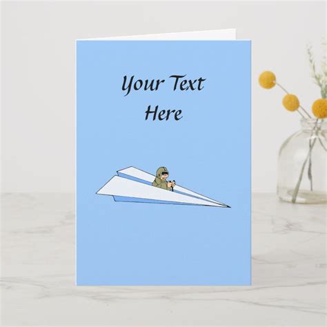 Funny Paper Airplane Pilot Card Zazzle Pilots Birthday Birthday Humor Cards