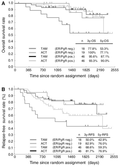 Kaplanmeier Curves Of Overall Survival A And Relapse Free Survival